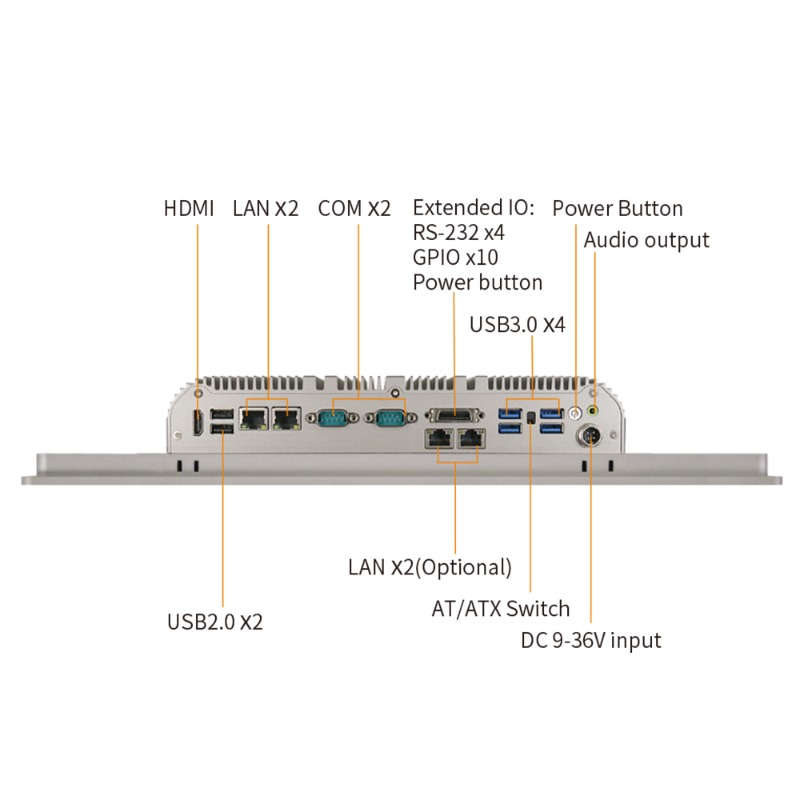 ODM OEM 19-Inch Fanless  Core  - Fanless Industrial Pc Rs485 Core I7 评论和价格