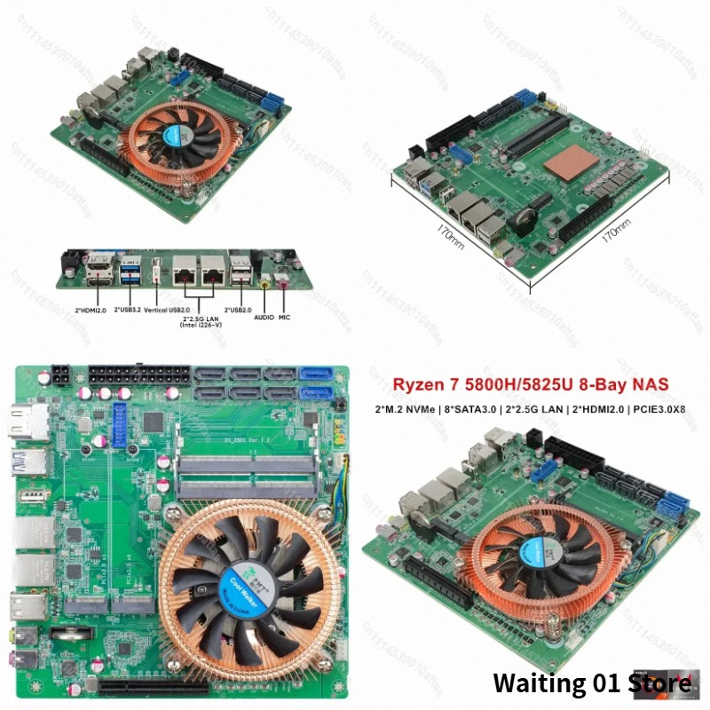 Compatible With Topton AMD Ryz - Nas Motherboard 8 Sata Mini Itx 评论和价格